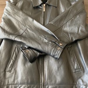 Men Black Leather Jacket